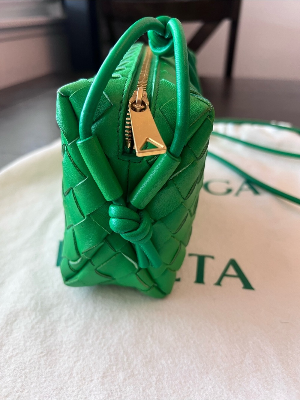 Bottega Veneta Mini Loop in Parakeet Green - Picture 8 of 16